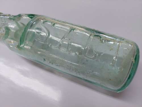 SAGI codd bottle embossed S.A.G.I. (South African Garrison Institute )