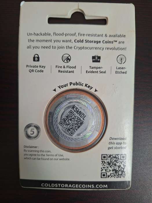 BITCOIN Cold Storage Coin