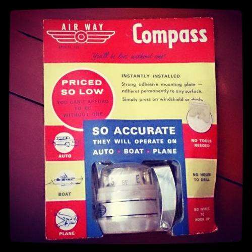 Vintage Airway Compass (Still Sealed In Packaging!)