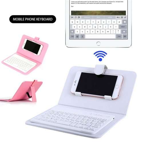 PU Cell Phone Cover Wireless Keyboard