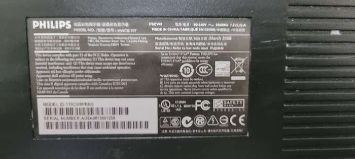17` Phillips widescreen Flat-screen monitor