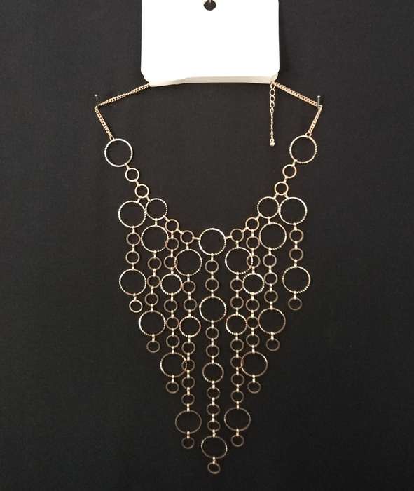 Ladies Jewelry - LOVISA glamorous long necklace in gold tones