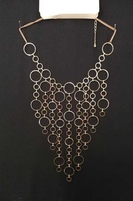 Ladies Jewelry - LOVISA glamorous long necklace in gold tones
