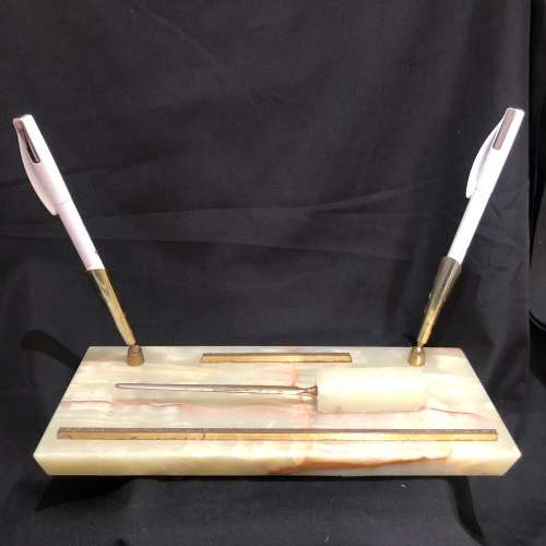 Desk organizer marble