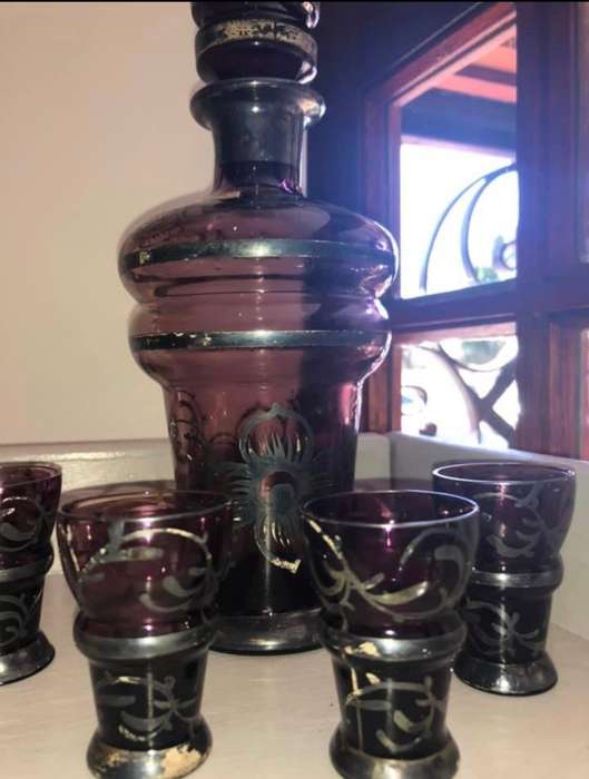 Decanter glasses Sherry Venetian