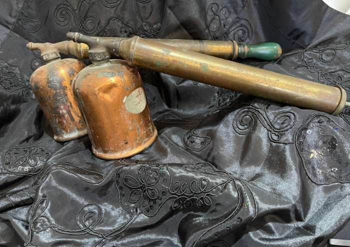 Ornament brass/copper insecticide pumps each