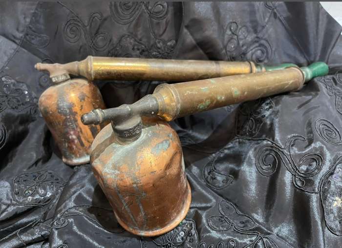 Ornament brass/copper insecticide pumps each