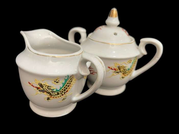 Creamer sugar basin set Oriental