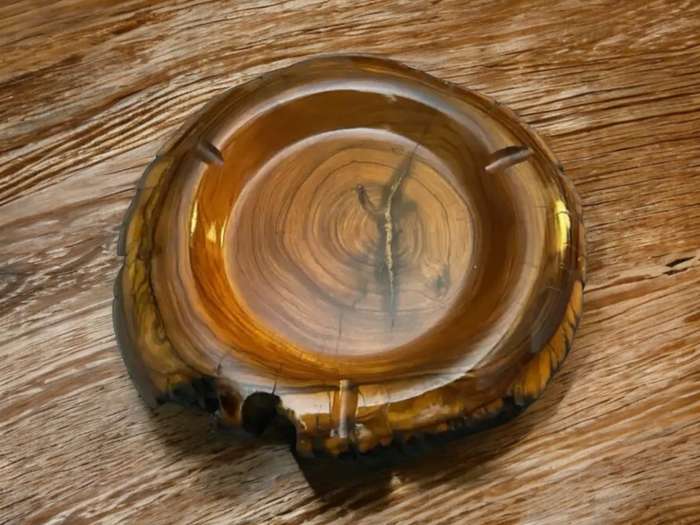 Ashtray Olive wood large