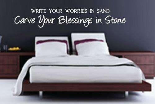 VINYL DECAL - CARVE BLESSINGS INSPIRATIONAL QUOTE TYPE 1 - WALL ART