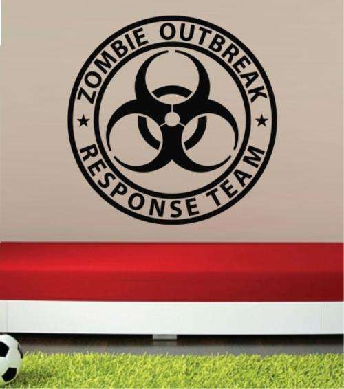 VINYL DECAL - ZOMBIE RESPONSE TEAM - WALL ART*