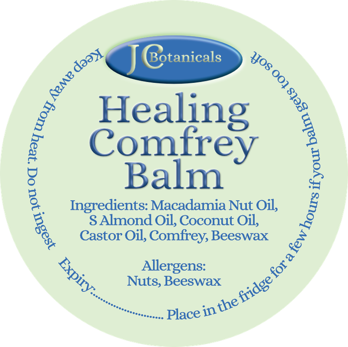 All Natural Healing Comfrey & Castor Oil Balm Set of Two 50g & 12g Perfect For Your First Aid Kit