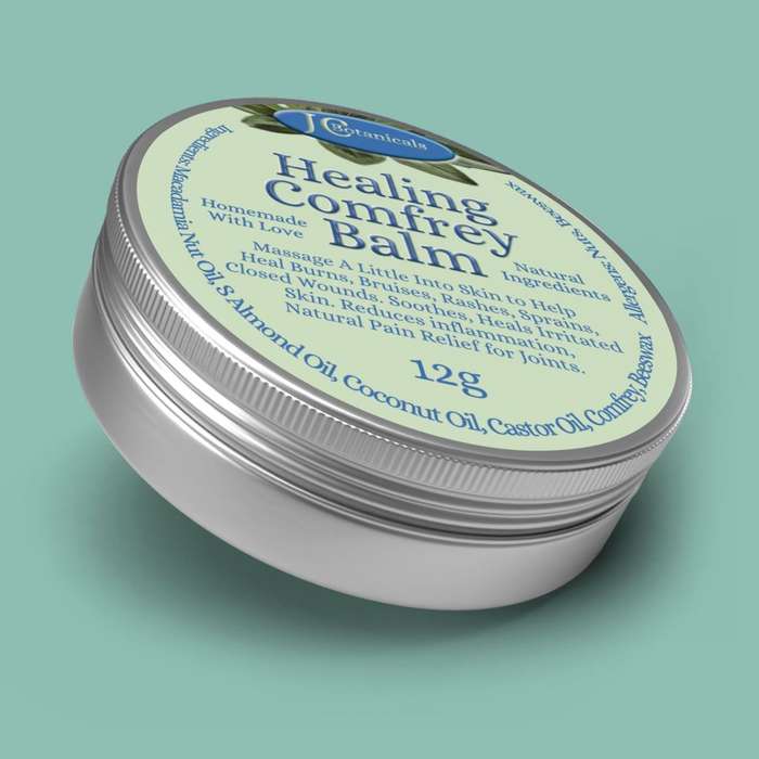 All Natural Healing Comfrey & Castor Oil Balm Set of Two 50g & 12g Perfect For Your First Aid Kit