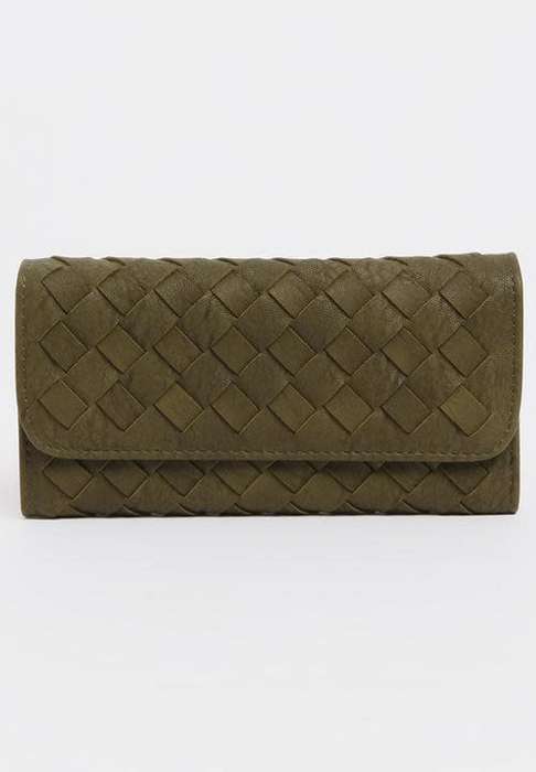 Wallet purse and card holder Khaki Green