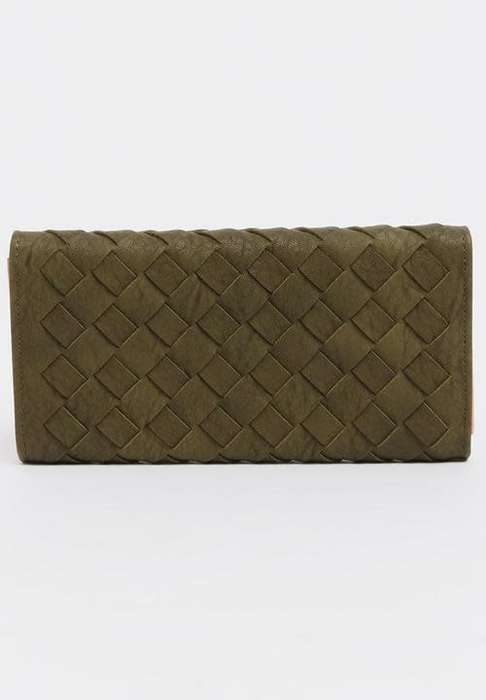 Wallet purse and card holder Khaki Green