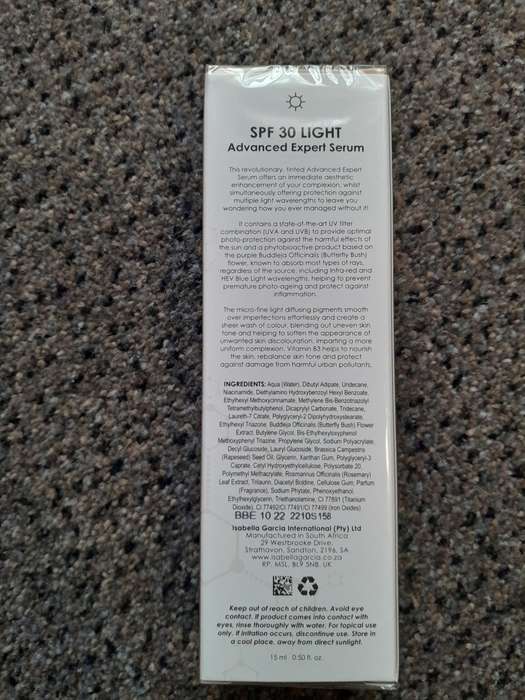 Isabella Garcia advanced expert serum SPF 30