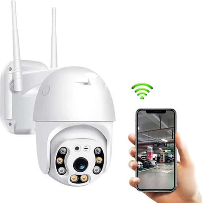 Smart Outdoor Wifi surveillance Camera 1080HD with motion tracking Pan/Tilt