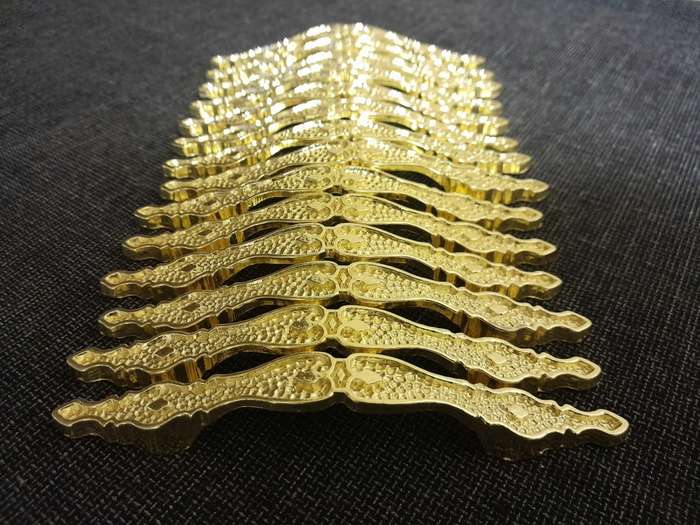 Vintage gold door handles x 14