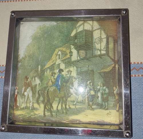 A VINTAGE ART DECOR HOT POT STAND SOLD AS IS