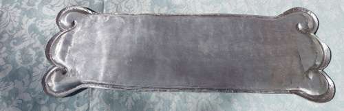 A VINTAGE ART DECOR EXTRA LARGE ALUMINUM ALLOY CAROL BOYES STYLE SERVING PLATTER