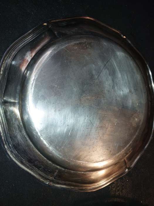 TWO VINTAGE EPNS  SERVING TRAYS SOLD AS IS