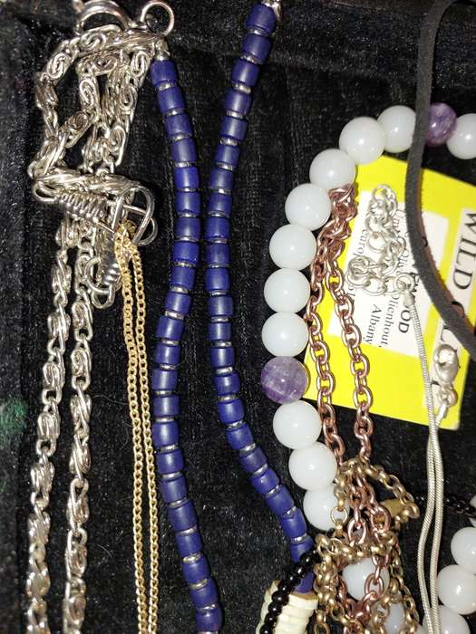 A VINTAGE COLLECTION COSTUME NECKLACES SOLD AS IS