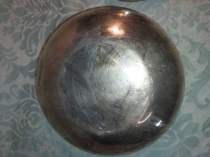 TWO VINTAGE CHRISTOFEL FRANCE BOWLS SILVER PLATED SOLD AS IS