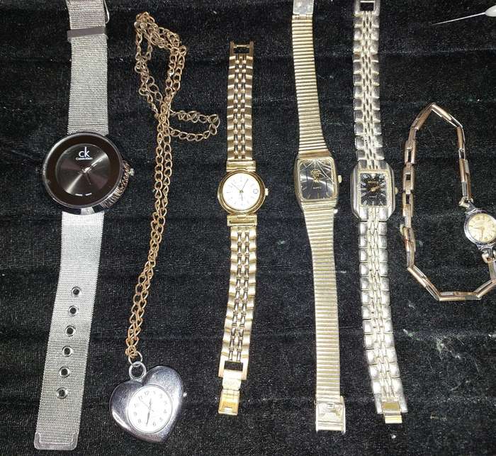 A collection of women`s dress , costume watches
