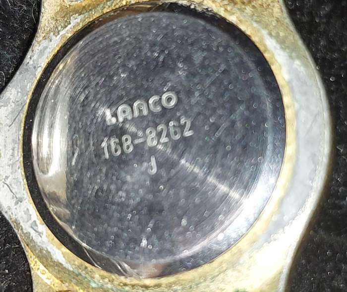 A VINTAGE TWO TONE LADYS LANCO QUARTZ WATCH