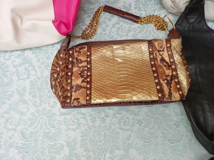 A VINTAGE JOB LOT DESIGNER FASHION LADYS TOTE HANDBAGS