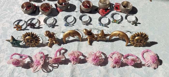 A COLLECTION OF NAPKIN RINGS FOR DIFFERENT OCCASIONS