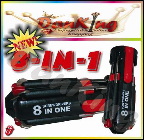 8-in1 Function Multi-Screwdriver with Powerful LED Torch