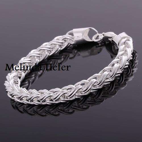 NEW STOCK! FIRST TIME ON R1 AUCTION - 925 SILVER STAMPED BRACELET!SEE WHAT CAN COMBINE FOR FREE SHIP