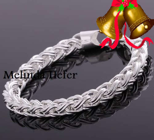 NEW STOCK! FIRST TIME ON R1 AUCTION - 925 SILVER STAMPED BRACELET!SEE WHAT CAN COMBINE FOR FREE SHIP