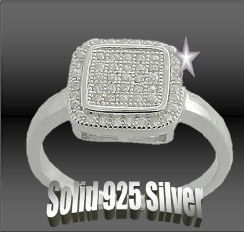 THIS IS A ABSOLUTELY MUST BID! SOLID 925 MICRO SETTING RING! FIRST TIME ON R1 AUCTION! ADD EARRINGS!