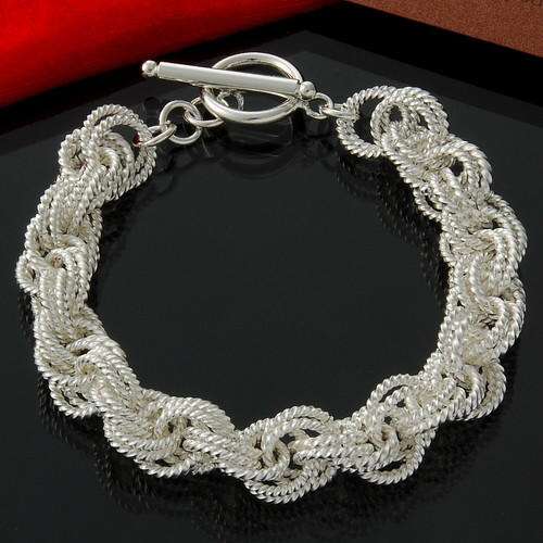 NEW STOCK! FIRST TIME ON R1 AUCTION - 925 SILVER STAMPED BRACELET!SEE WHAT CAN COMBINE FOR FREE SHIP