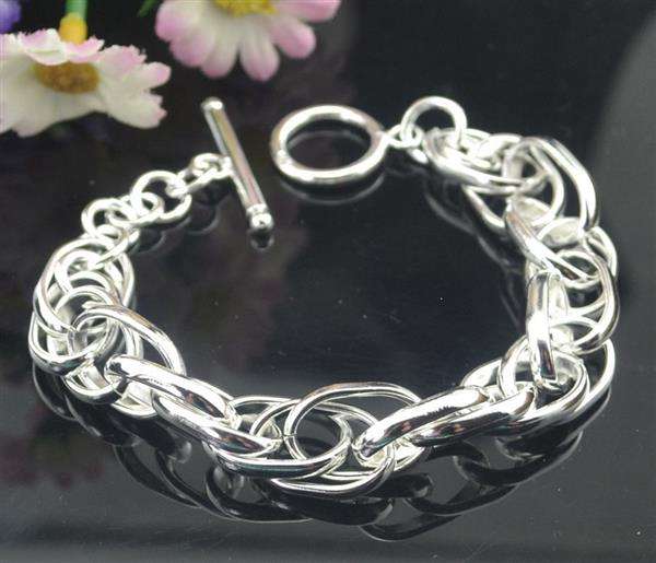 SPECIAL GIFT!! IMPRESSIVE SILVER BRACELET! 925 SILVER STAMP. ADD - NECKLACE/EARRINGS.