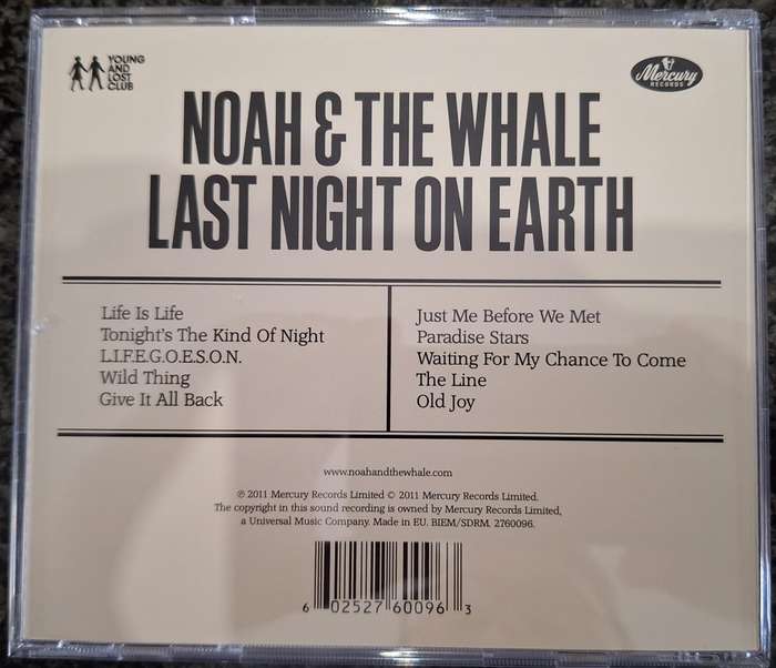 Noah and the Whale - Last Night On Earth