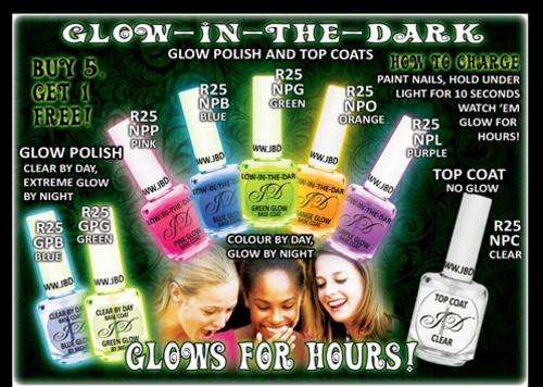Glow in the dark nail polish - Super Cool! Glow for hours!
