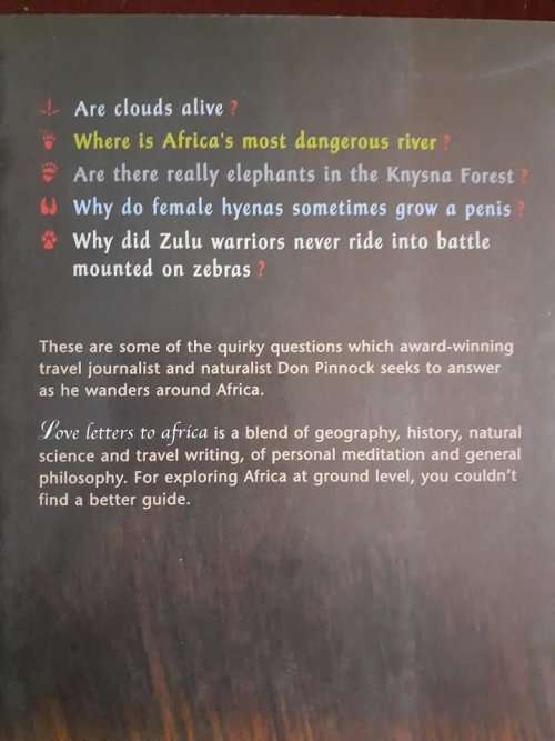 (signed) Love Letters To Africa ~ Don Pinnock