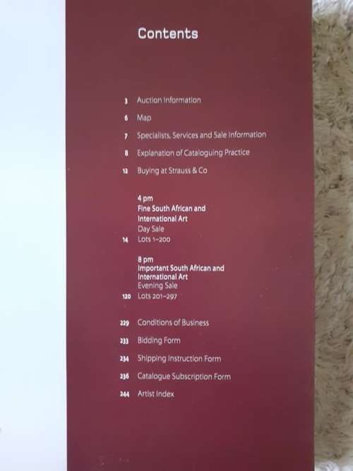 Important SA and International Art ~ STRAUSS Catalogue (2015)