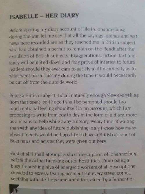 War Diary ~ Isabelle Lipp