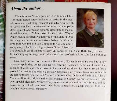Clearview: America`s Course ~ Ellen Susanna Nosner
