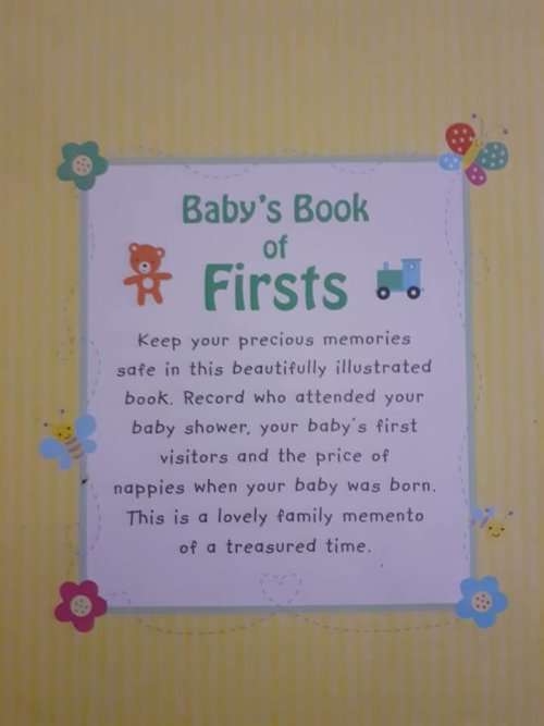 Baby`s Book of Firsts - ALLIGATOR BOOKS