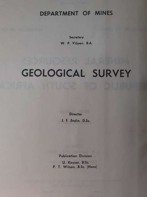 Mineral Resources of the RSA ~ edited by C B Coetzee