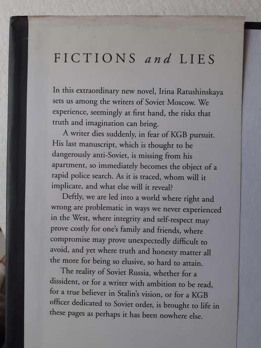 Fictions and Lies ~ Irina Ratushinskaya