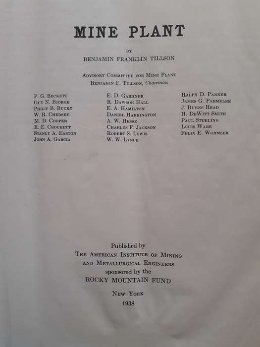 Mine Plant ~ Benjamin Franklin Tillson