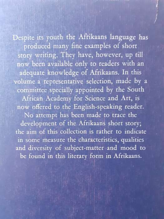 Afrikaans Short Stories ~ edited by Lategan / Smuts / Weiss
