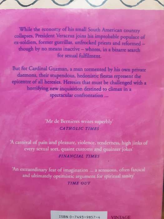 The Troublesome Offspring of Cardinal Guzman ~ Louis de Bernieres