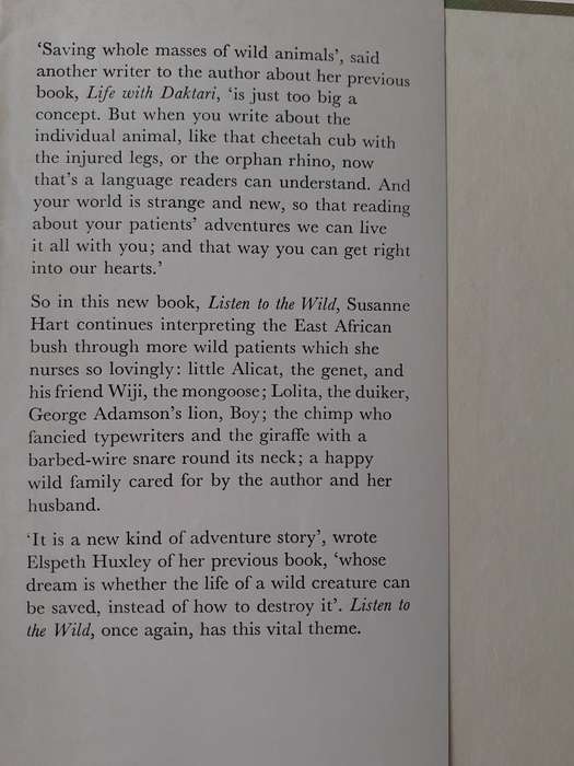 Listen To The Wild ~ Susanne Hart